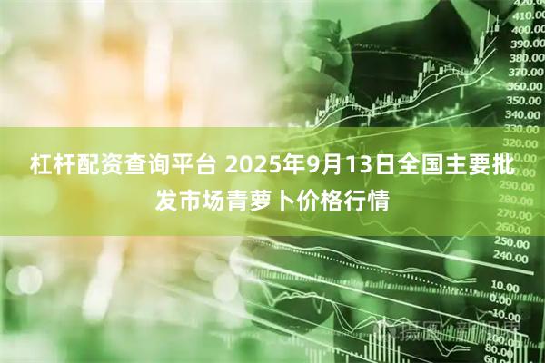 杠杆配资查询平台 2025年9月13日全国主要批发市场青萝卜价格行情